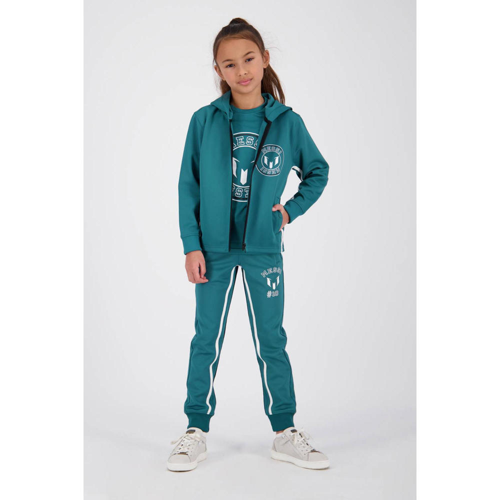 Vingino x Messi skinny joggingbroek Siquel met printopdruk groen