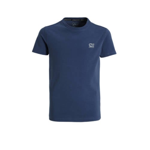 Cruyff T-shirt Soothe blauw Jongens/Meisjes Katoen Ronde hals Effen