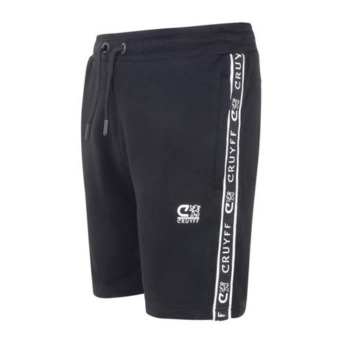 Cruyff sweatshort Xicota zwart Korte broek Jongens Meisjes Katoen Logo 116