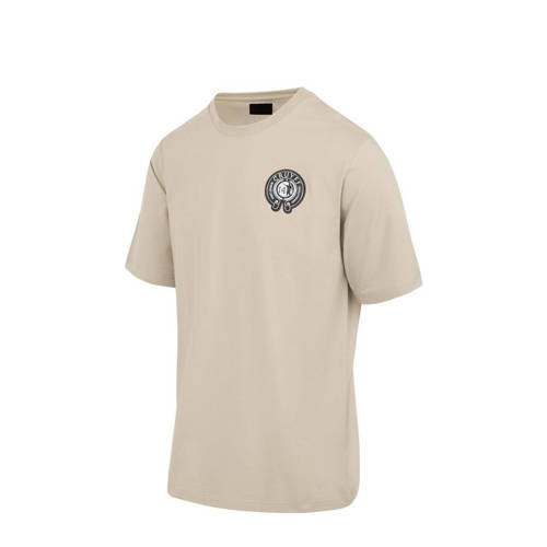 Cruyff T-shirt League logo zand Beige Katoen Ronde hals 116