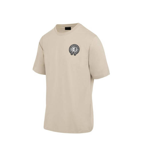 Cruyff T-shirt League logo zand Beige Katoen Ronde hals 116