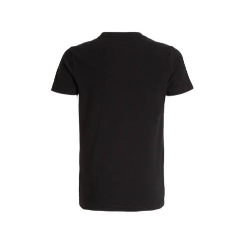Cruyff T-shirt Soothe zwart Jongens Meisjes Katoen Ronde hals Effen 116