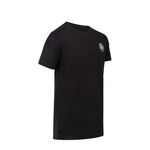 Cruyff T-shirt League logo zwart Jongens Meisjes Katoen Ronde hals Backprint 116
