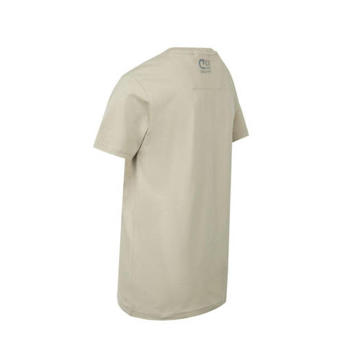 Cruyff T-shirt Golden Seeker zand Beige Jongens Meisjes Katoen Ronde hals 116