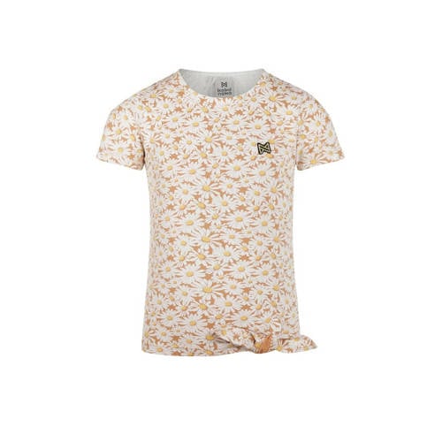 Koko Noko T-shirt met all over print bruin Meisjes Katoen Ronde hals All over print - 104