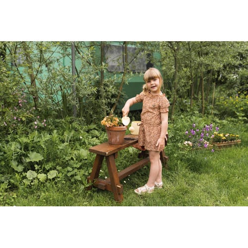 Koko Noko jumpsuit met panterprint multi Meisjes Polyester Boothals Panterprint 74