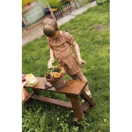 Koko Noko playsuit met panterprint multi Meisjes Polyester Boothals Panterprint 74