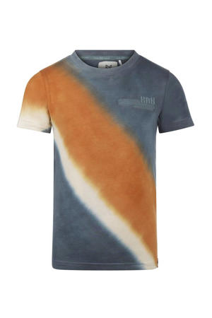 tie-dye T-shirt R50835-37 blauw