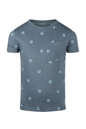 T-shirt R50845-37 met stippen blauw