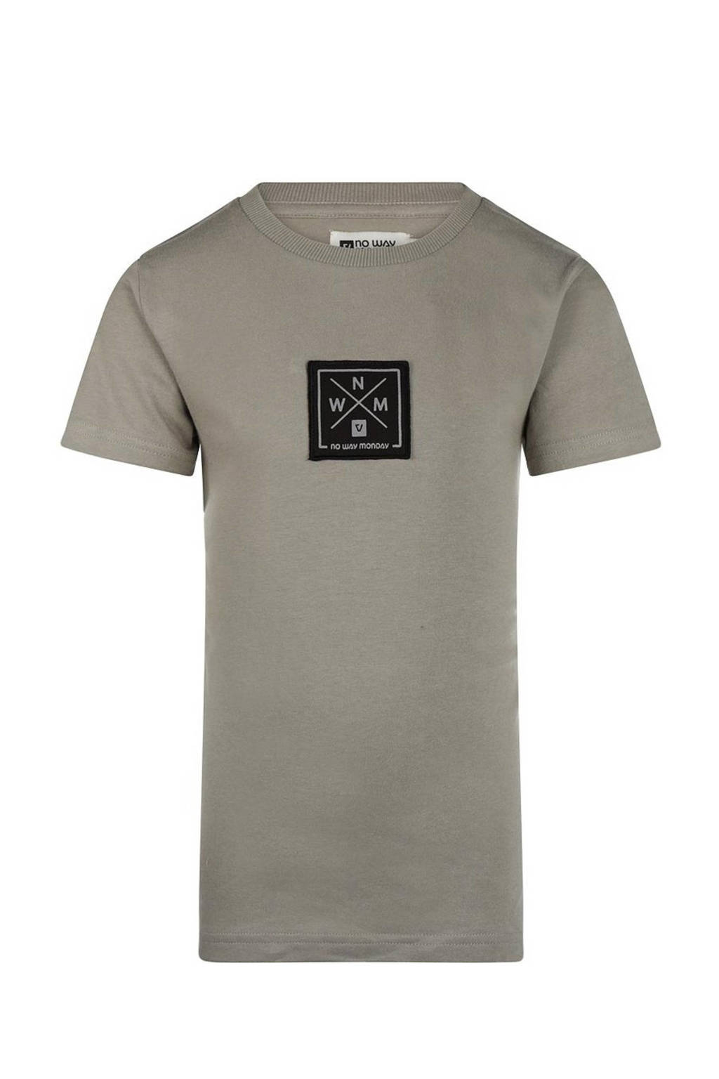T-shirt met logo grijs