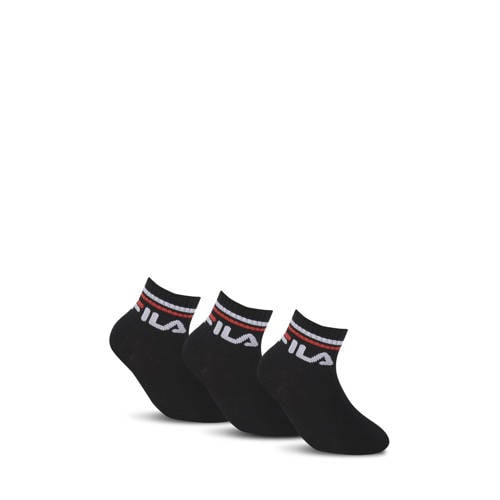 Fila sokken - set van 3 zwart Jongens/Meisjes Katoen Logo