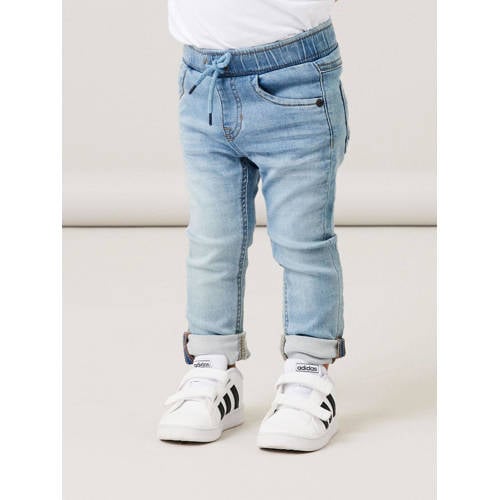 NAME IT MINI slim fit jeans NMMRYAN light blue denim Blauw Jongens Jog denim - 104