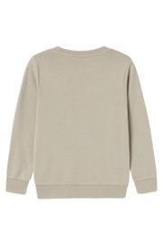 thumbnail: Lichtgrijze jongens NAME IT KIDS sweater met effen, lange mouwen, ronde hals en geribde boorden