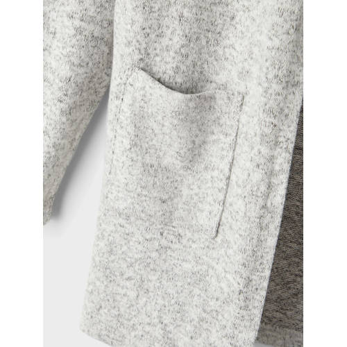 name it KIDS vest NKFVICTI grijs Meisjes Viscose Openvallende hals Effen 122 128
