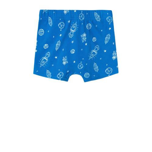 name it MINI boxershort NMMTIGHTS set van 3 blauw donkerblauw Jongens Stretchkatoen 86