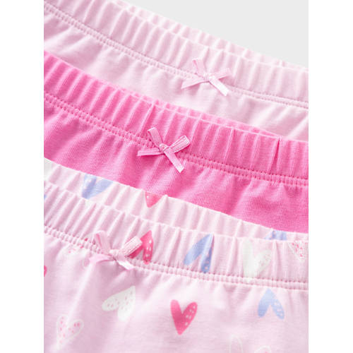 name it MINI hipster NMFTIGHTS set van 3 lila roze Slip Meisjes Stretchkatoen 86