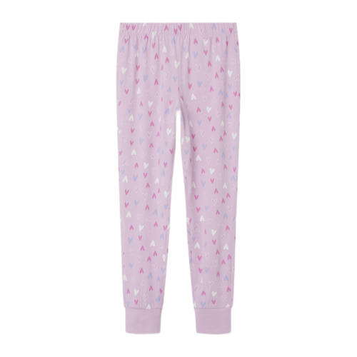 Name it KIDS pyjama NKFNIGHTSET roze Meisjes Stretchkatoen Ronde hals All over print 110 116