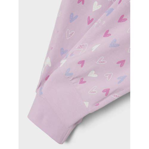 name it KIDS pyjama NKFNIGHTSET roze Meisjes Stretchkatoen Ronde hals All over print 86 92