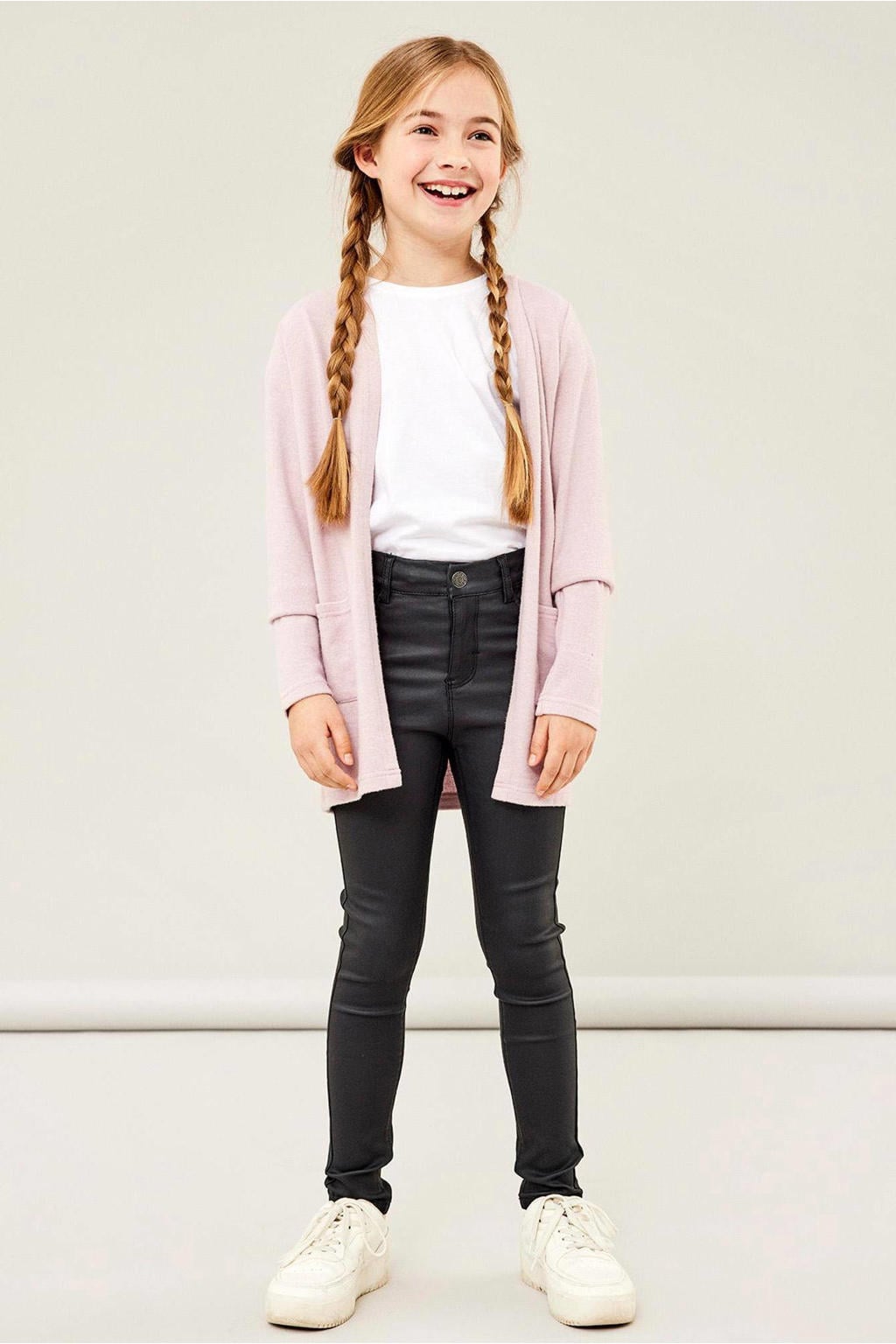 NAME IT KIDS vest NKFVICTI lichtroze