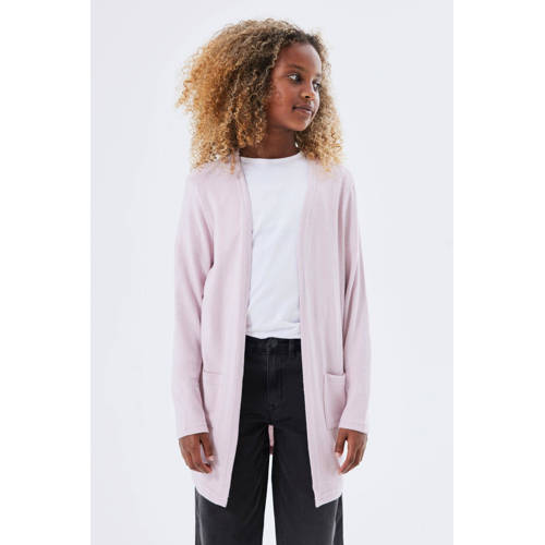 NAME IT KIDS vest NKFVICTI lichtroze Paars Meisjes Viscose Openvallende hals - maat 146/152 afbeelding