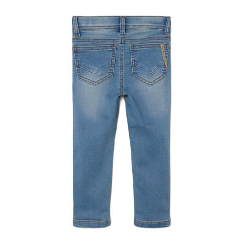 Name it MINI slim fit jeans NMMTHEO denim blue Blauw Jongens Stretchdenim 104