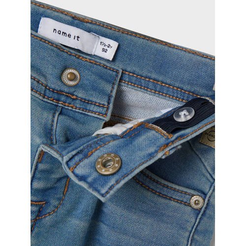 name it MINI slim fit jeans NMMTHEO denim blue Blauw Jongens Stretchdenim 92