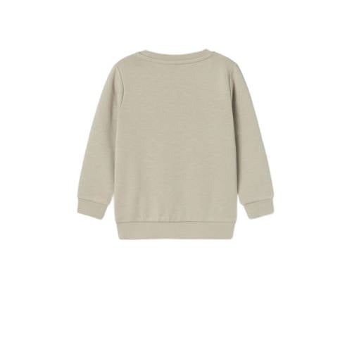 Name it MINI sweater NMMVIMO lichtbruin Effen 104