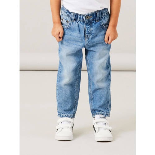 NAME IT MINI straight fit jeans NMNSYDNEY medium blue denim Blauw Jongens Lyocell - 104