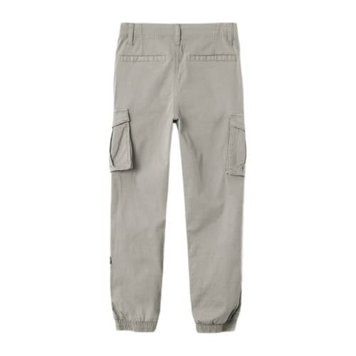 name it KIDS regular fit cargobroek NKMRYAN beige Jongens Stretchkatoen 116