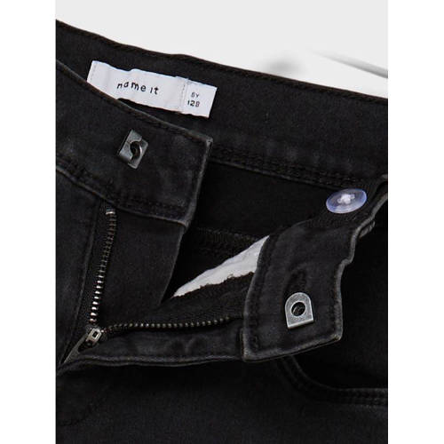 name it KIDS slim fit jeans NKMROBIN black denim Zwart Jongens Stretchdenim 92