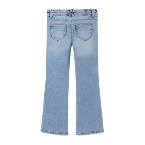 name it KIDS bootcut fit jeans NKFPOLLY light blue denim Blauw Meisjes Stretchdenim 92