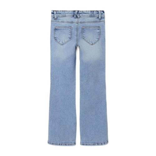Name it KIDS straight fit jeans NKFPOLLY light blue denim Blauw Meisjes Stretchdenim 104