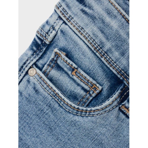 name it KIDS bootcut fit jeans NKFPOLLY light blue denim Blauw Meisjes Stretchdenim 92