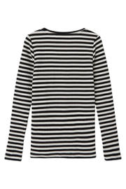 thumbnail: NAME IT KIDS gestreepte longsleeve NKFSURAJA zwart/offwhite