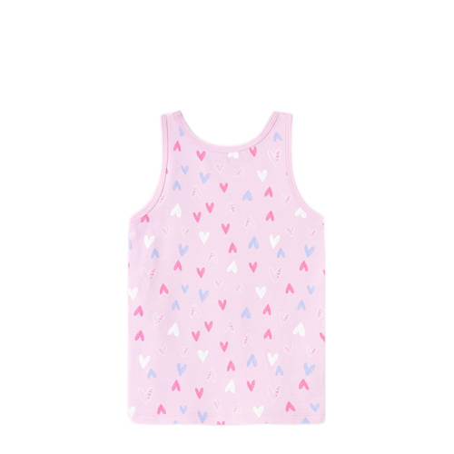 Name it MINI hemd NMFTANK TOP set van 2 roze Meisjes Stretchkatoen Ronde hals 104