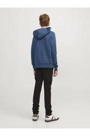 thumbnail: JACK & JONES JUNIOR hoodie JJECORP  met tekst petrol blauw