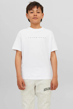 T-shirt JJESTAR met tekst wit