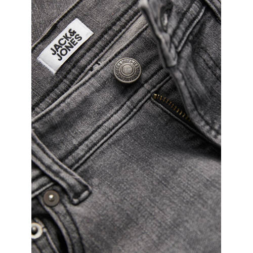 jack & jones JUNIOR regular fit jeans JJICLARK grey denim Grijs Jongens Stretchdenim 128