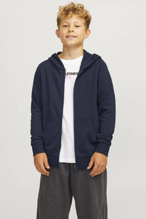 sweatvest JJEBRADLEY donkerblauw
