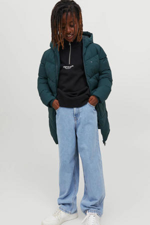 high waist baggy fit jeans JJIALEX  light blue denim