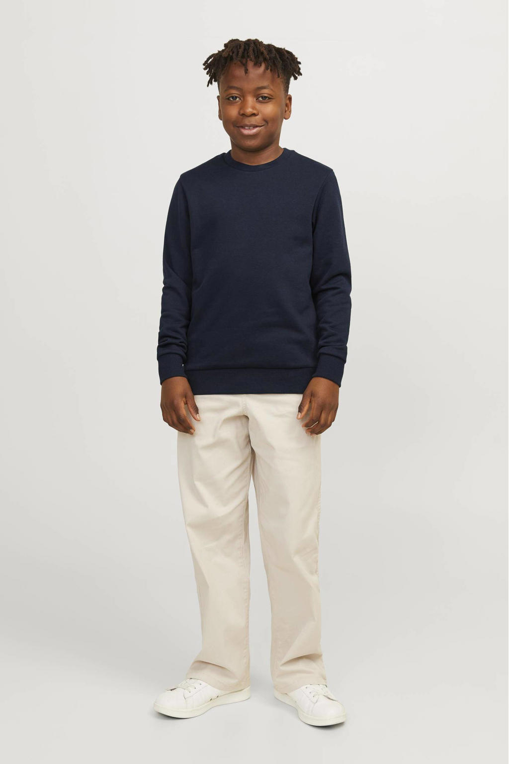JACK & JONES JUNIOR sweater JJEBRADLEY donkerblauw