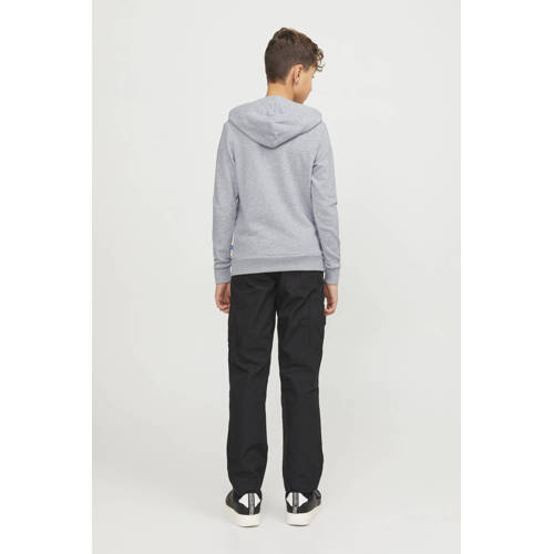 jack & jones JUNIOR hoodie JJEBRADLEY SWEAT HOOD NOOS JNR grijs melange Sweater 116