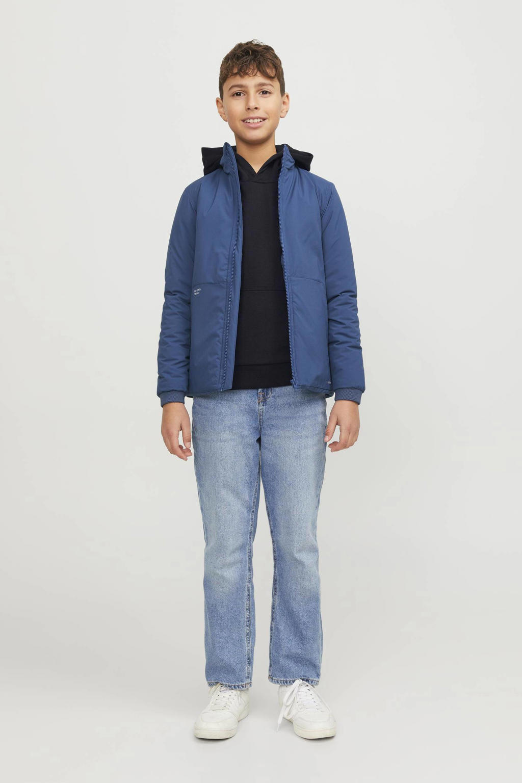 JACK & JONES JUNIOR hoodie JJEBRADLEY zwart