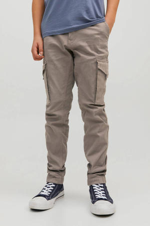 low waist slim fit cargobroek JPSTPAUL  beige