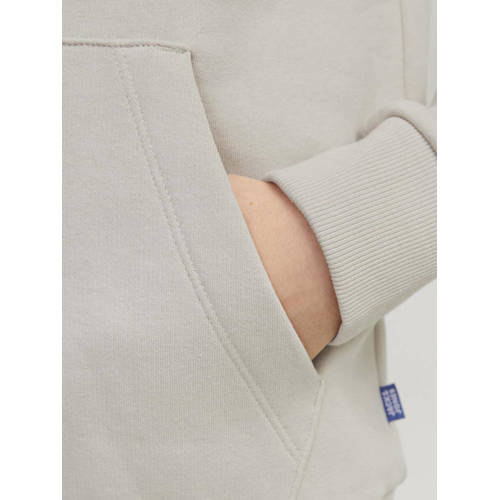 jack & jones JUNIOR hoodie JJECORP met tekst ecru Sweater Tekst 128