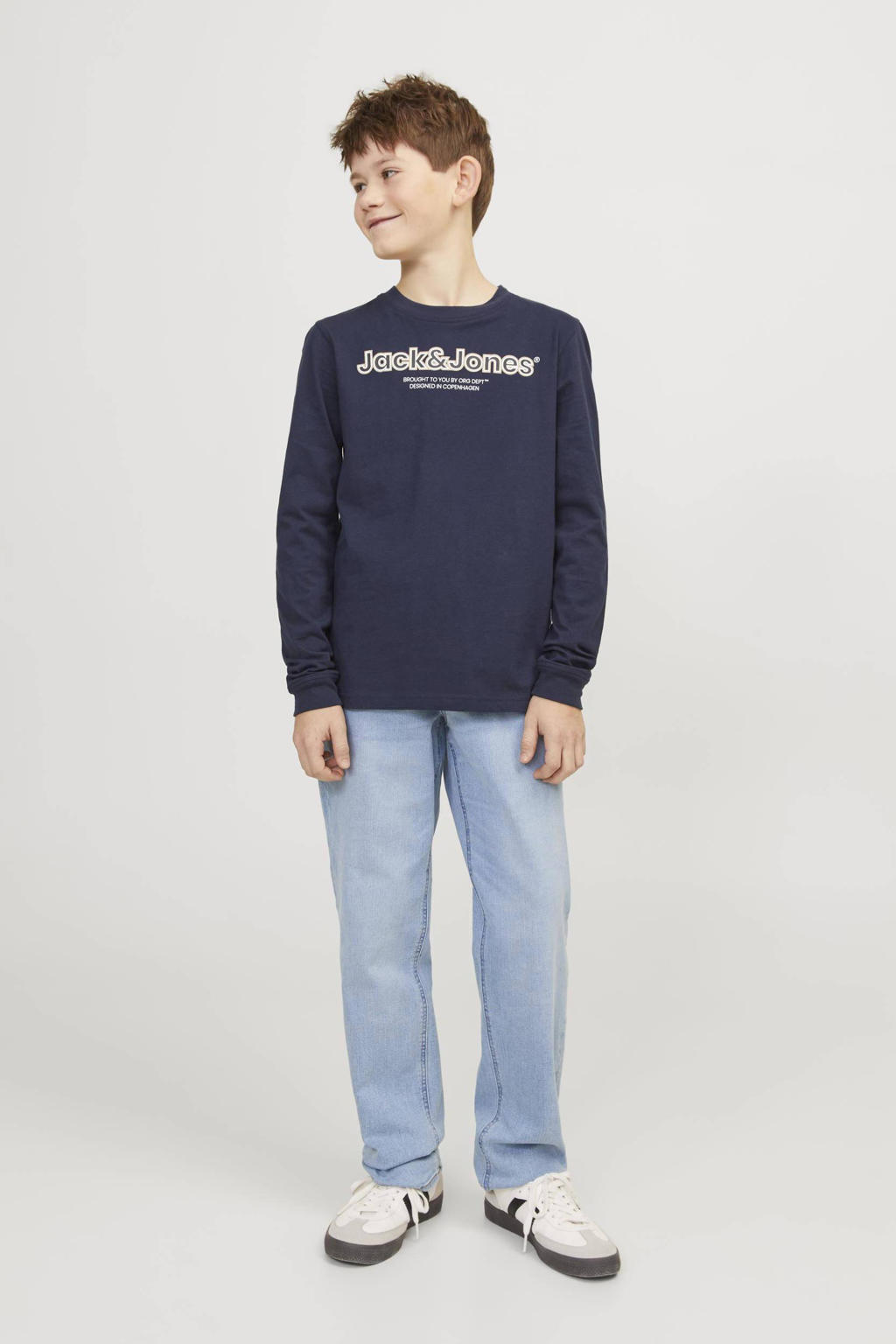 JACK & JONES JUNIOR regular fit jeans JJICLARK  light blue denim