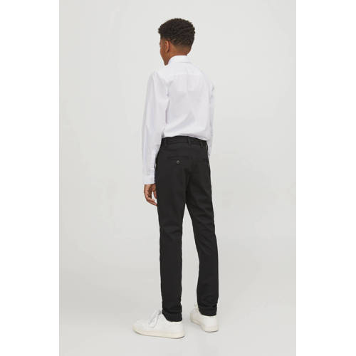 jack & jones JUNIOR overhemd JJJOE wit Jongens Polyester Klassieke kraag 128