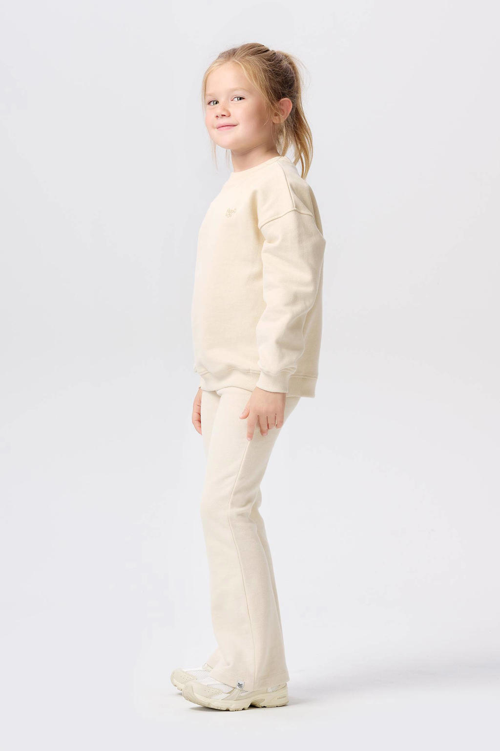 Noppies kids flared broek Nyala van katoen beige