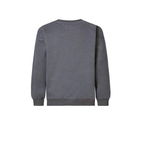 Noppies sweater Nancun van biologisch katoen grijs Effen 92