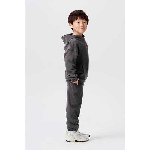 Noppies regular fit broek Nandyal van katoen grijs Effen 74